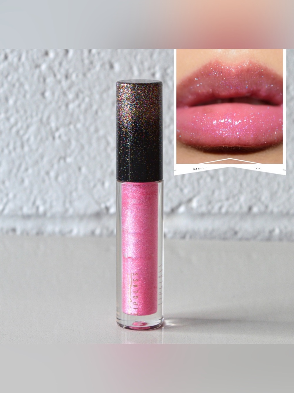 MAC Lipglass Starring You Collection *STARRING YOU* LE Barbie Pink with Blue New